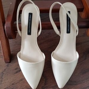 French Connection Cream Women's Shoes